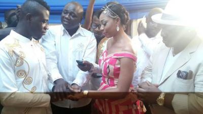 PHOTOS: Afriyie Acquah marries girlfriend Amanda in Accra