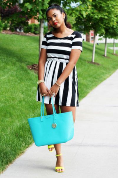 Have you tried the latest black and white stripes outfit?