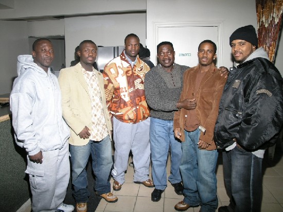 Mr. Osei Bonsu (fourth from left) posed with some of his guests