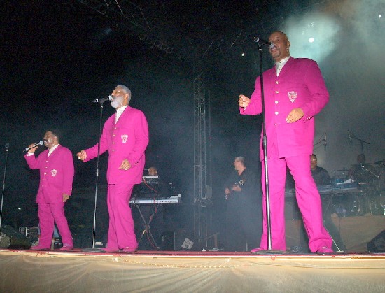 The Whispers on stage