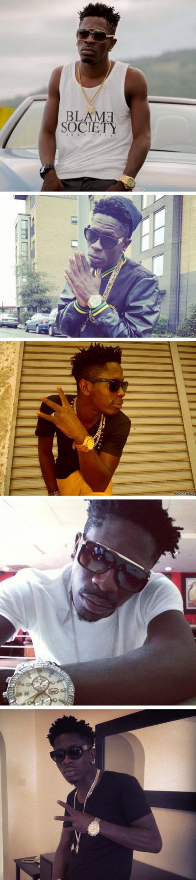 Photos: Shatta Wale & his time pieces