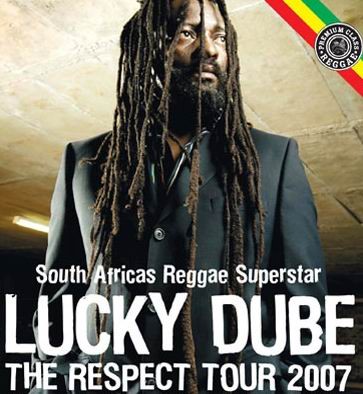 Reggae Musician Lucky Dube was shot dead in a hijacking yesterday in Johannesburg, South Africa. The incident took place at around 8.20 last night when Dube was driving a blue car.