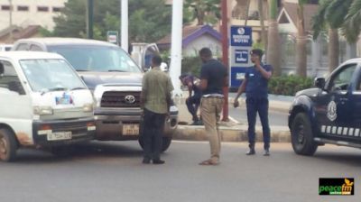 Birthday turns sour for John Dumelo who is involved in a minor car crash