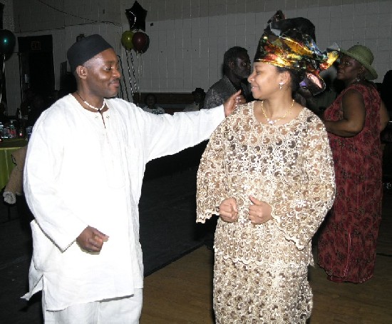 This great couple having a great time on the dance floor