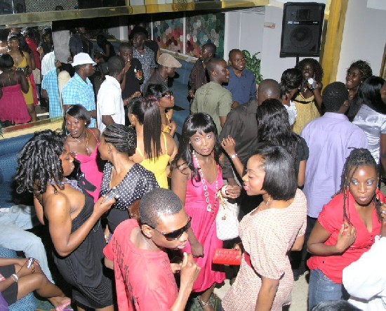 Aerial shot of the dance floor