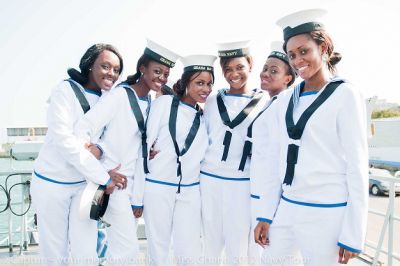 Miss Ghana finalists tour Takoradi Navy