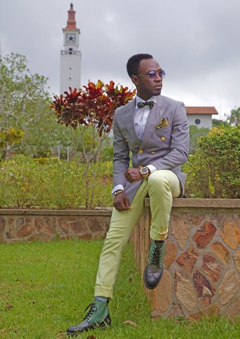 Okyeame Kwame poses