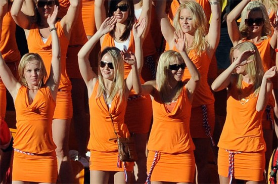 These mini-skirted Dutch girls had their passports revoked and face a hearing over their part in unofficial marketing campaign by Bavaria beer.