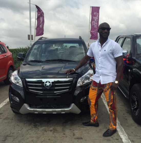 Kwabena Kwabena riding the Kantanka K71 from the Accra Mall to the West Hills Mall