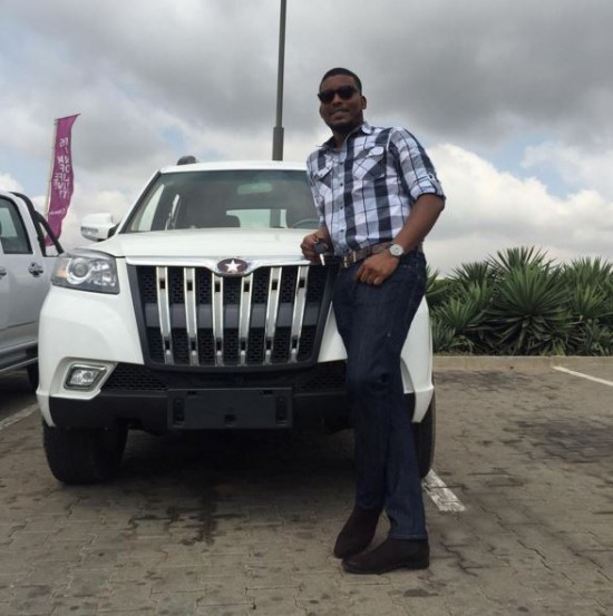 James Gardiner riding the Kantanka SUV from the Accra Mall to the West Hills Mall