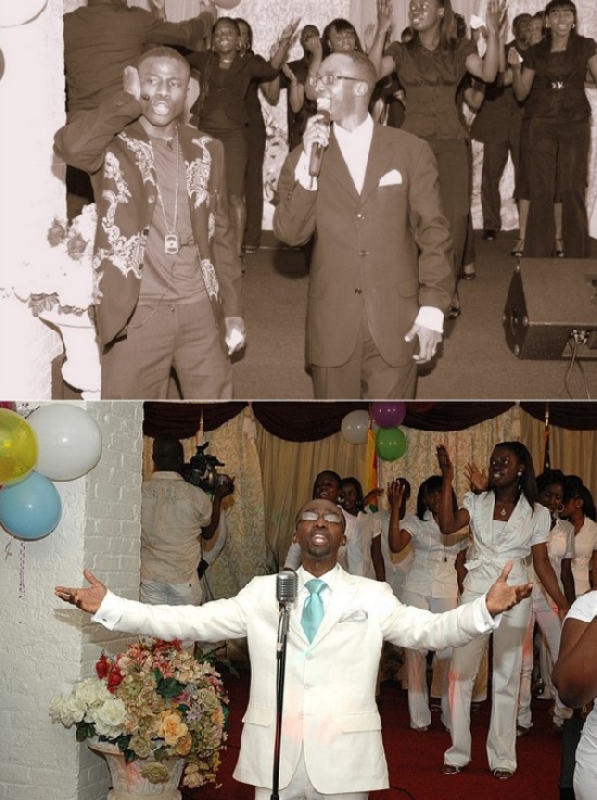 Steve and Nana B. Performing together (top) and Nana performing (bottom)