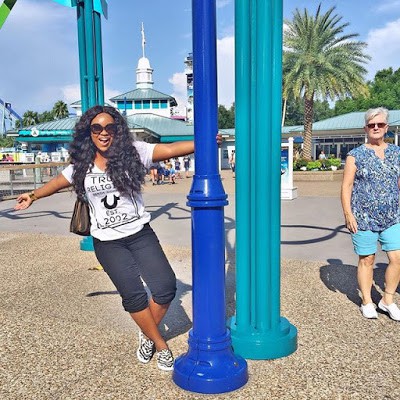 Jackie Appiah in Disney world