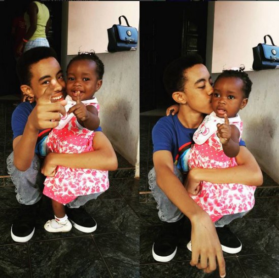 Afia Schwarzenegger shows of children