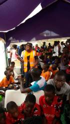 Stonebwoy brings Books and Boots to Ashaiman