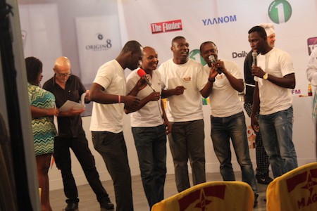 Acapella group entertains audience at Boss Chef event