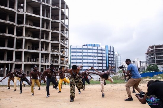 Nana Kofi Asihene working with Dance crew