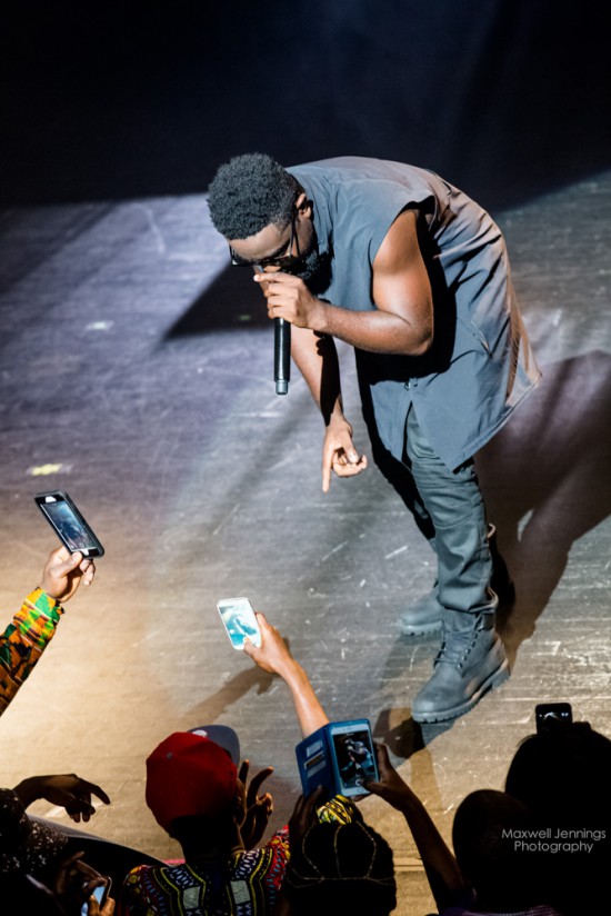 Sarkodie performing to a geering crowd