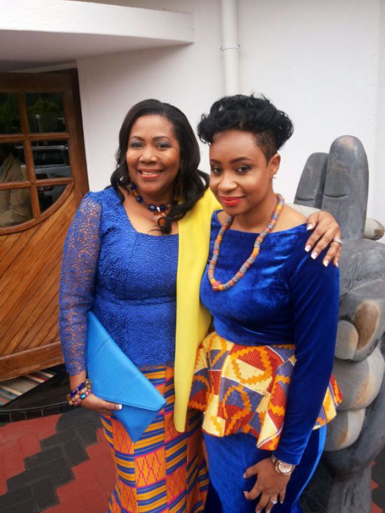 Pokello with her mother