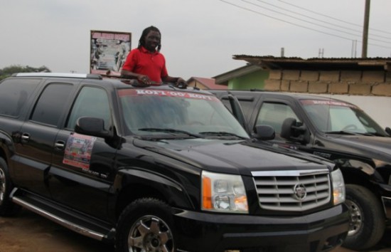 Nana Kwaku in one of his cars