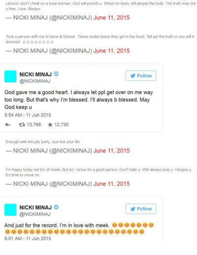 Nicki Minaj responds to song ex-boyfriend