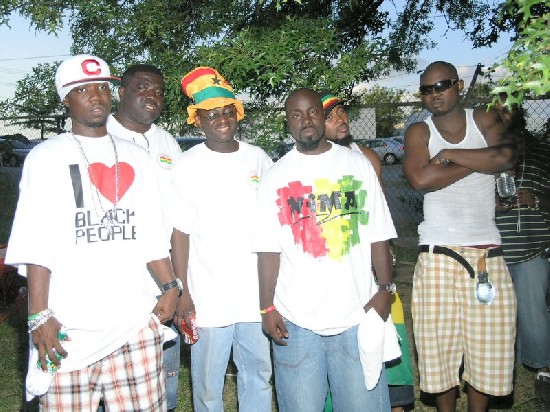 VIP posed with Hon. Pancho, PRO (second left) and Alhaji Mardah (ESG, center)