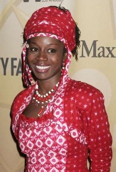 Actress Akosua Busia, of the Republic of Ghana arrives at the Women in Film 2006 Crystal and Lucy Awards in Los Angeles, California June 6, 2006.