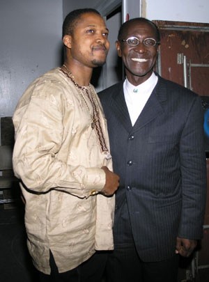 Mr. CNN posed with Rev. Darko backstage