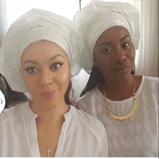 Nadia Buari and mom step out in matching outfit