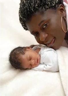 Esther Smith with her baby