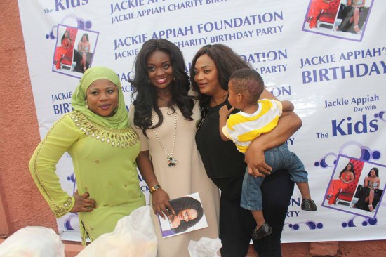 Jackie Appiah donates to two orphanages on birthday