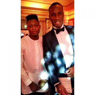 Killbeatz gets star struck; poses with footballers Thierry Henry, Drogba, others