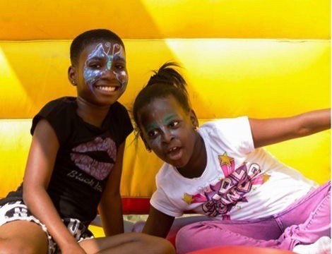 Chris Attoh and Damilola celebrates son's birthday at Osu Children's Home