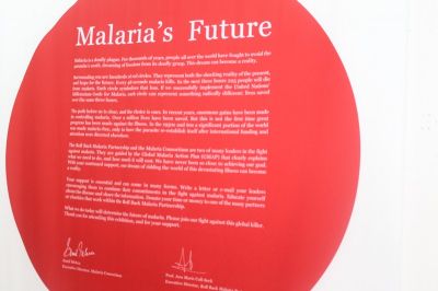 'Malaria: Blood, Sweat and Tears' exhibition