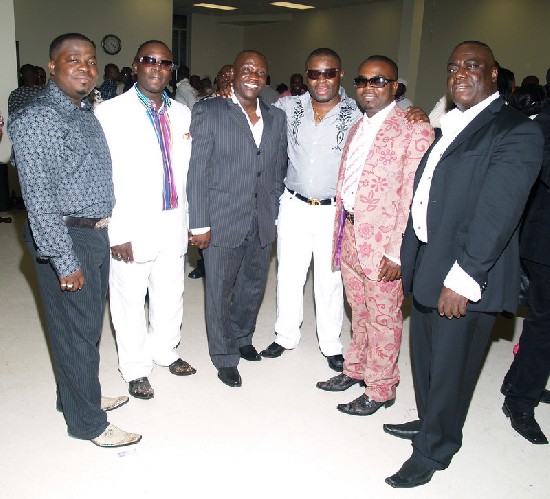 Nana Amoabeng (second right) and group posed