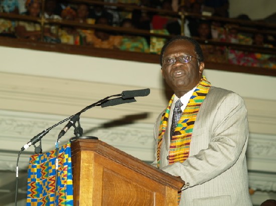 H. E. Cato offering his brief remark at the Golden Jubilee
Thanksgiving Service