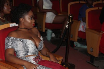 Moesha flaunts boobs at Efya Girl Talk Show