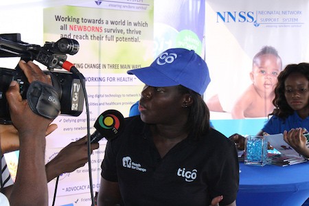 Head of Corporate Communications for Tigo Ghana, Gifty Bingley, Speaking on reasons for supporting TV3 blood donation