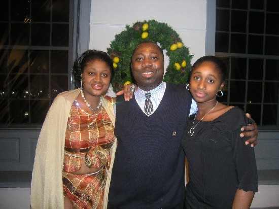 Thommy Thompson, Rose Boadu and daughter; Emane