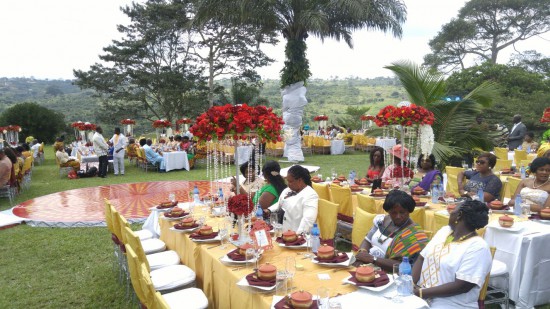 Patrons at the ceremony