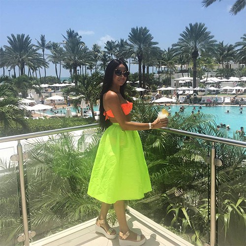 Deborah Vanessa enjoys the view