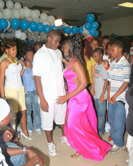 Pauline gets on the dance floor with a partner