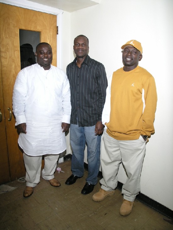 Costello posed with Sparrow and Binky