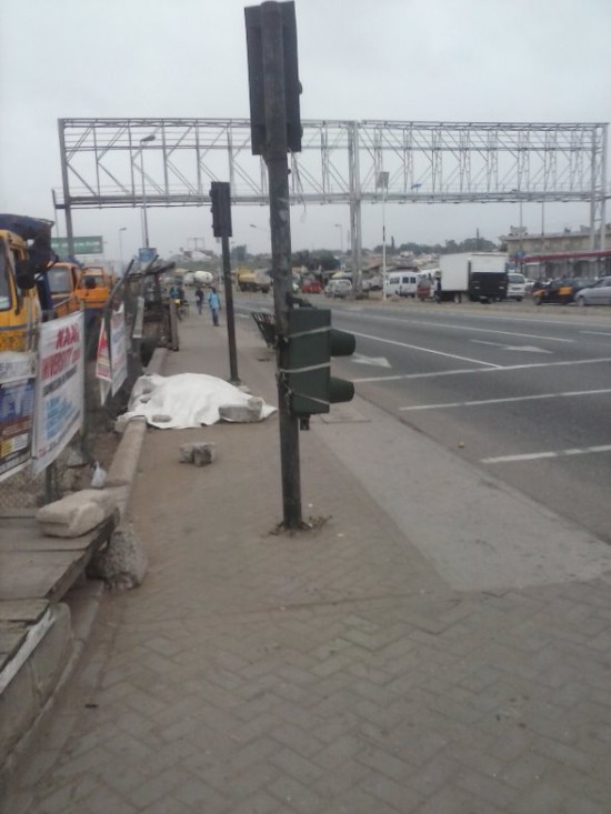 Achimota Old Station traffic light not working