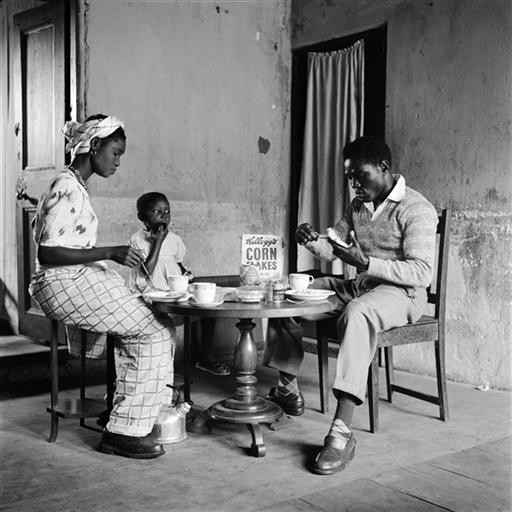 Roy Ankrah with his family in Accra, Ghana 1952.