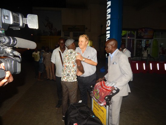 Freddy Meiway arrives in Ghana for African Legends Night