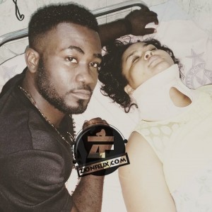 Actor Leo Mensah with Vivian Jill