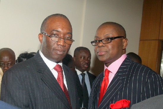 Hon. Joe Ghartey, Attorney General posed with famous
Attorney Steve Owusu-Ansah aka 