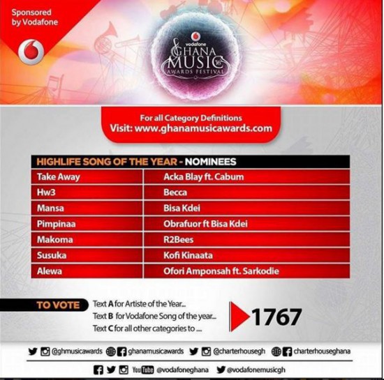 2016 VGMA full list