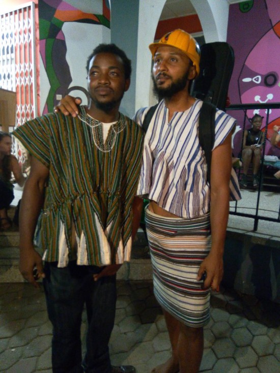 Wanlov with a fan