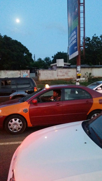 TV presenter Amanda Jissih spotted driving taxi in town